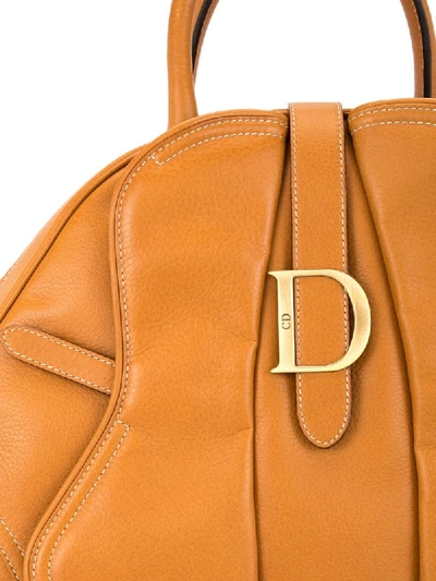 Pre-owned Dior  Saddle Tote In Brown