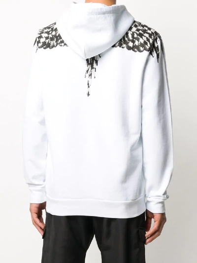 Shop Marcelo Burlon County Of Milan Cross Wings Hoodie In White