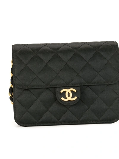 Pre-owned Chanel 1985-1993 Quilted Shoulder Bag In Black