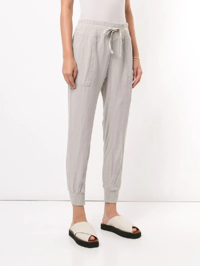 Shop James Perse Relaxed Fit Trousers In Silver