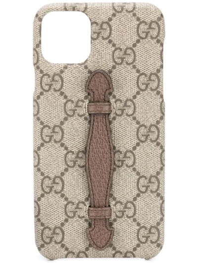 Shop Gucci Ophidia Iphone 11 Pro Max Case In Brown