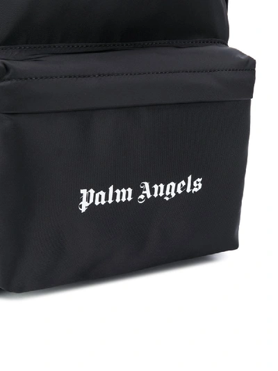 Shop Palm Angels Logo-print Backpack In Black