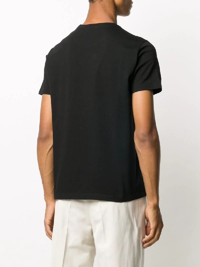 Shop Etro Leopard-print Cotton T-shirt In Black