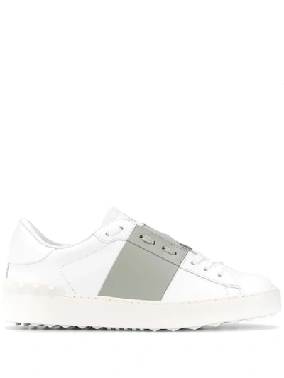 Shop Valentino Open Low-top Sneakers In White