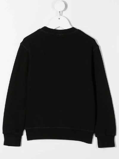 Shop Dsquared2 Split Logo-print Sweatshirt In Black