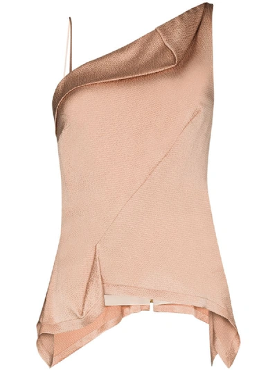 Shop Roland Mouret Fira Draped Top In Pink