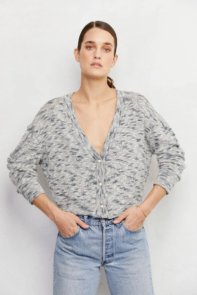 Shop Lna Pavement Cardigan In Marble Crepe