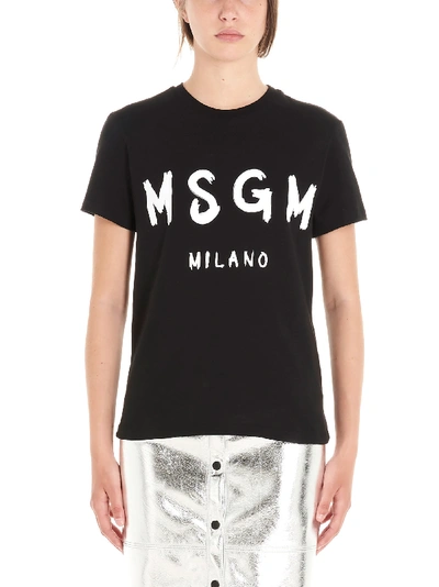 Shop Msgm T-shirt In Black