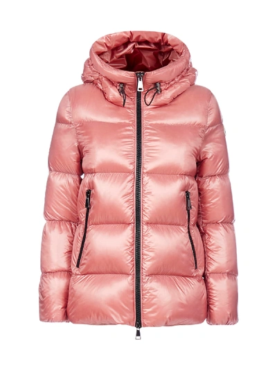 Shop Moncler Seritte Hooded Quilted Nylon Down Jacket In Rosa