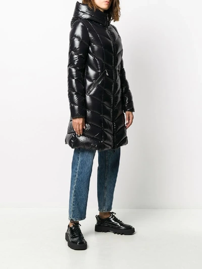 Shop Moncler A-line Puffer Jacket In Black