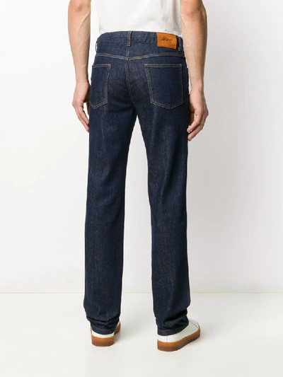 Shop Brioni Bootcut Denim Jeans In Blue