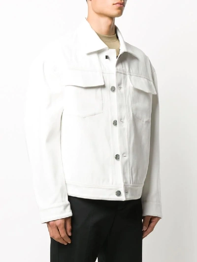 Shop Acne Studios Boxy-fit Jacket In White