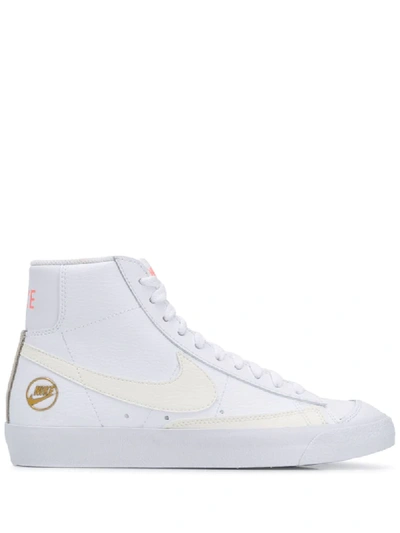 Shop Nike Blazer Mid Vintage '77 High-top Sneakers In White