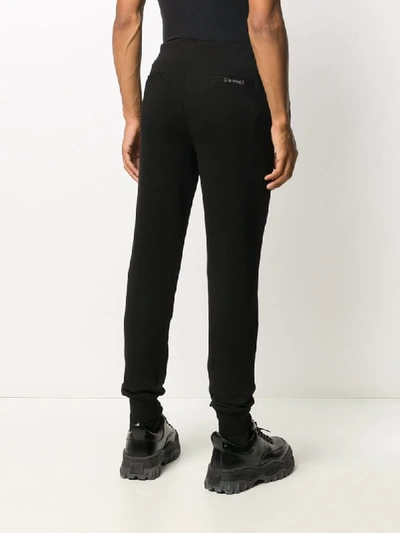 Shop Les Hommes Logo Detail Track Pants In Black