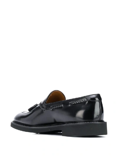 Shop Doucal's Braided-detail Tassel Loafers In Black