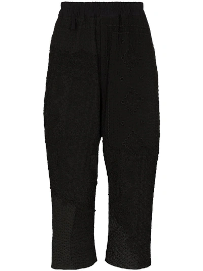 Shop By Walid Gerald Cropped Trousers In Black