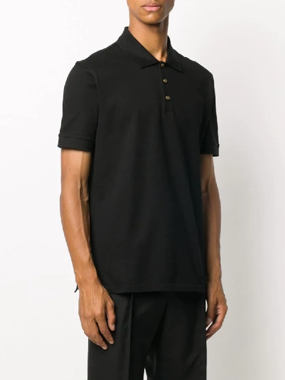 Shop Givenchy Logo-button Polo Shirt In Black