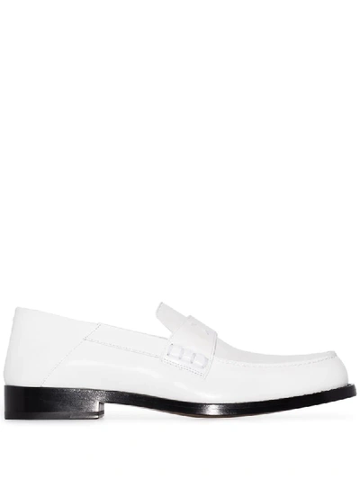 Shop Maison Margiela Camden Slip-on Loafers In White