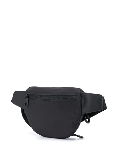 Shop Versace Jeans Couture Logo-print Belt Bag In Black
