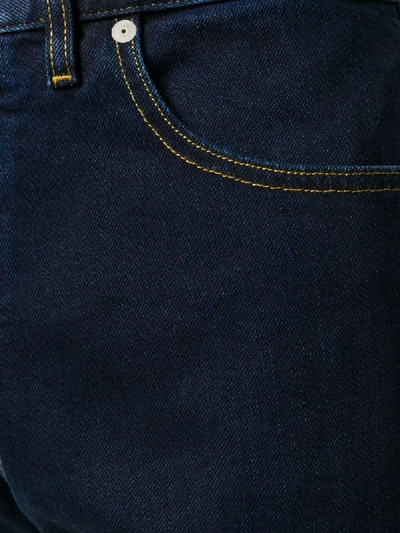 Shop Maison Margiela Cropped Wide-leg Jeans In Blue