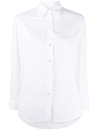 Shop Mm6 Maison Margiela Button-up Shirt In White
