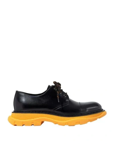 Shop Alexander Mcqueen Laced Shoes In Yellow