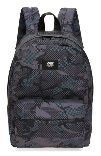 Shop Vans New Skool Camo Canvas Backpack In Checker Camo