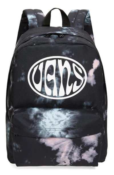 Shop Vans Old Skool Iii Tie Dye Canvas Backpack In Black Tie Dye