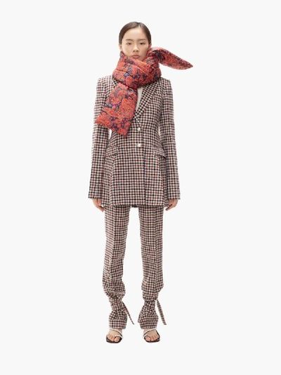 Shop Jw Anderson Padded Scarf In Red