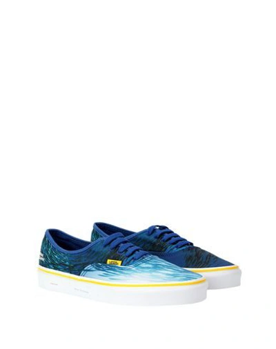 Shop Vans Ua Authentic Woman Sneakers Blue Size 7 Textile Fibers