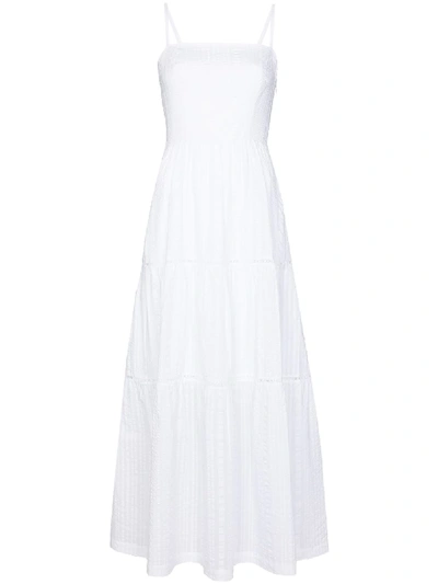 Shop Heidi Klein Fraser Island Tiered Flared Maxi Dress In White