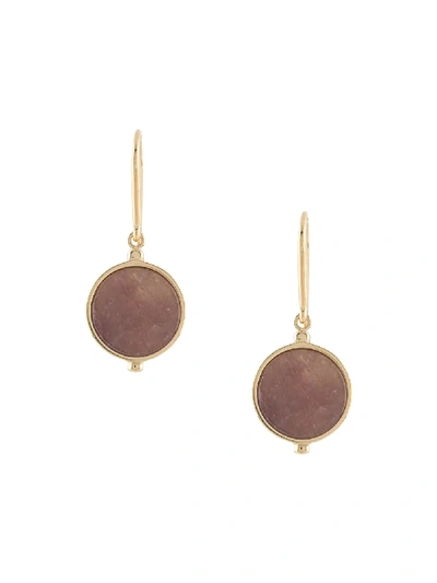 Shop Isabel Marant Julius Stone Earrings In Gold