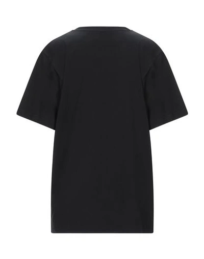 Shop Jeremy Scott Woman T-shirt Black Size 6 Cotton