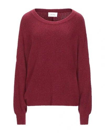 Shop American Vintage Woman Sweater Burgundy Size Xs/s Acrylic, Polyamide, Wool, Elastane, Alpaca Wool In Red