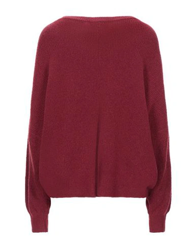 Shop American Vintage Woman Sweater Burgundy Size Xs/s Acrylic, Polyamide, Wool, Elastane, Alpaca Wool In Red