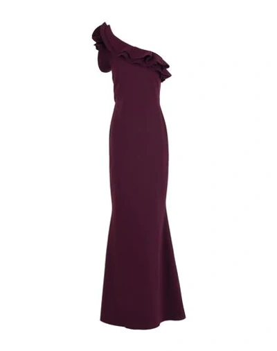 Shop Chiara Boni La Petite Robe Long Dress In Deep Purple