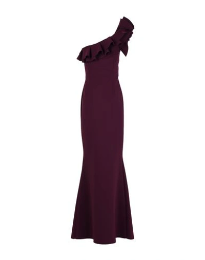 Shop Chiara Boni La Petite Robe Long Dress In Deep Purple