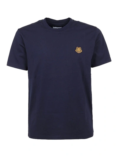 Shop Kenzo Tiger Patch T-shirt In Dark Blue