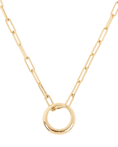 Shop Isabel Marant Link Chain Ring Necklace In Gold