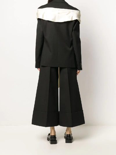 Shop Simone Rocha Wraparound Fabric Blazer In Black