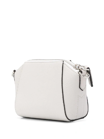 Shop Givenchy Nano Antigona Crossbody Bag In White