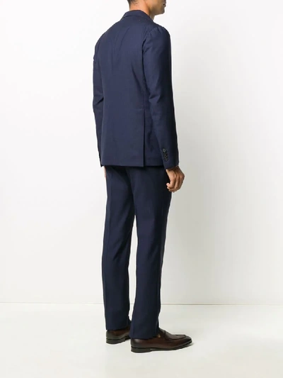 Shop Tagliatore Two-piece Single-breasted Suit In Blue