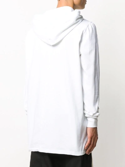 Shop Rick Owens Drkshdw Oversized Hoodie In White