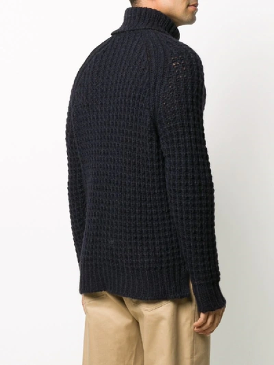 Shop Nuur Waffle-knit Roll Neck Jumper In 10