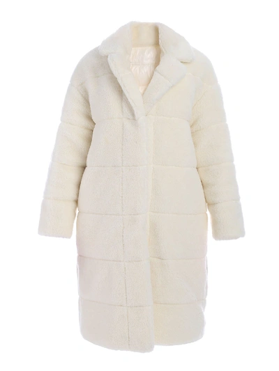 Shop Moncler Bagaud Down Jacket In Cream Color