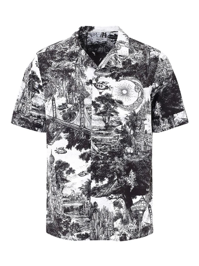 Shop Valentino Dreamatic Print Shirt In Grey
