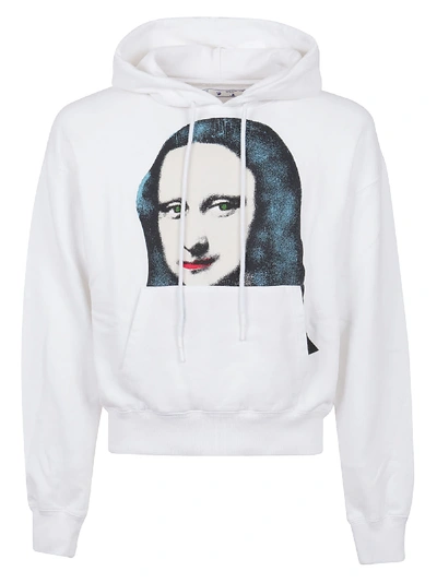 Shop Off-white Monalisa Over Hoodie In White Black