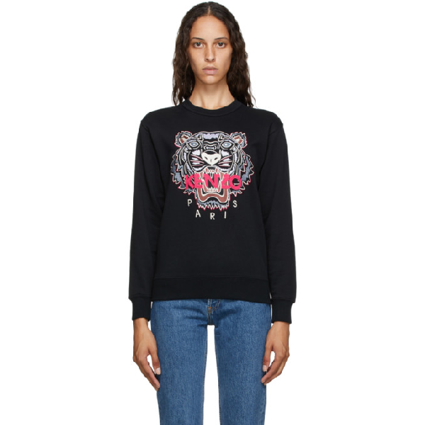 kenzo tiger hoodie black