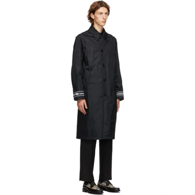 Shop Burberry Reversible Black And White Keats Coat In Black A1189