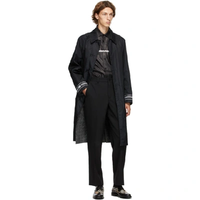 Shop Burberry Reversible Black And White Keats Coat In Black A1189